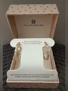✨New in Box✨ House of Harlow: Earrings (18K Gold Plated/Cubic Zirconia)
